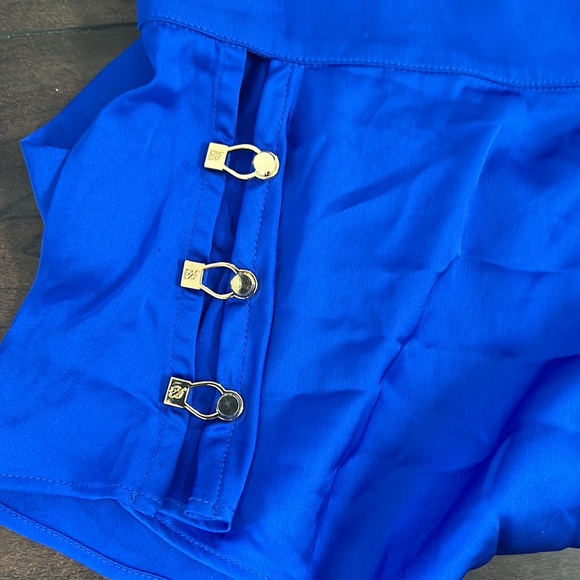 Like New Honey Birdette Laura Blue Silky Shorts Lounge S - Picture 3 of 4